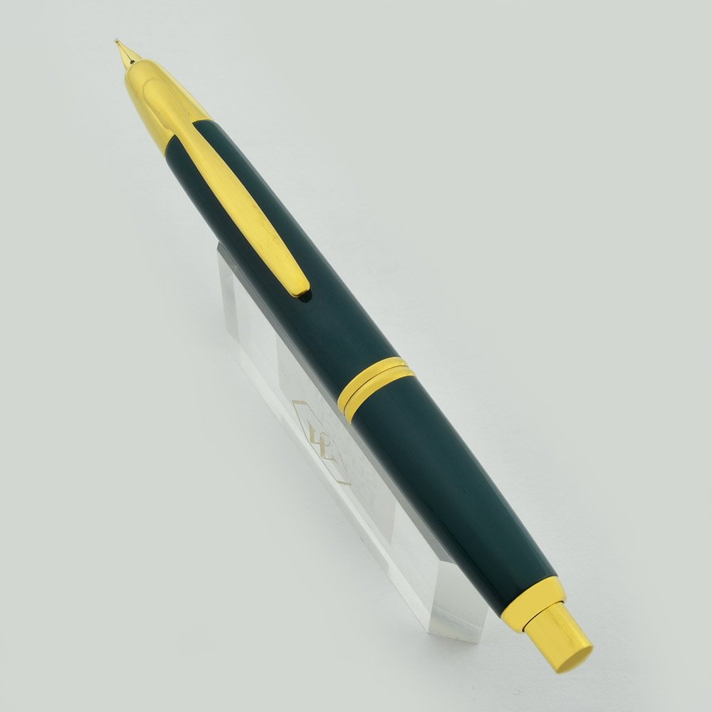 緑色 メタルクリップ 万年筆 NAMIKI PILOT 14k 緑色 メタルクリップ